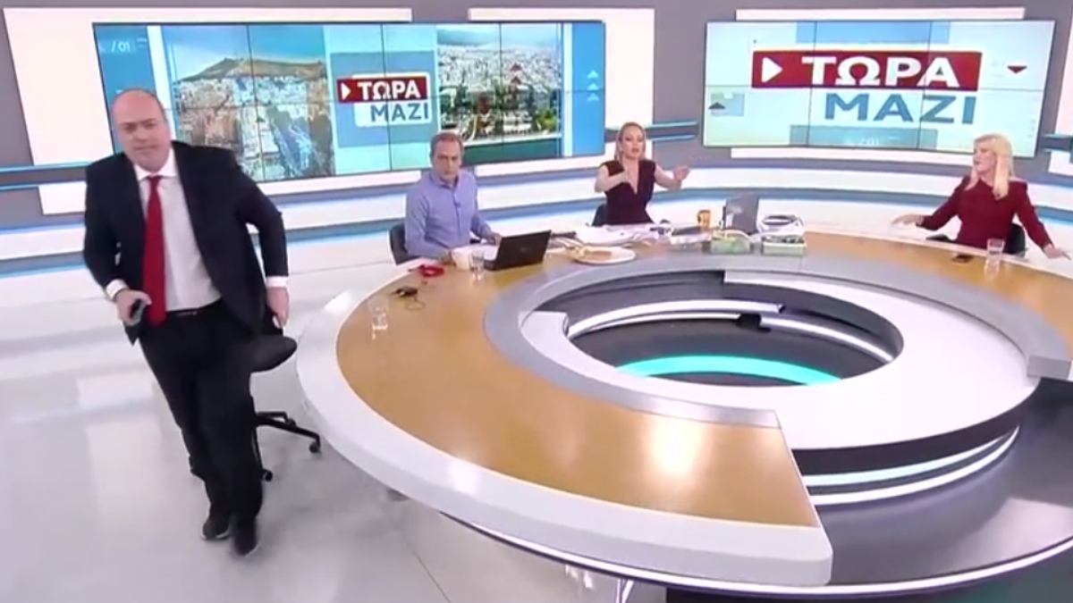 Επεισόδιο στον αέρα: Αποχώρησε ο Λαζαρίδης μετά από δήλωση της Τζάκρη για “αλητεία της ΝΔ”