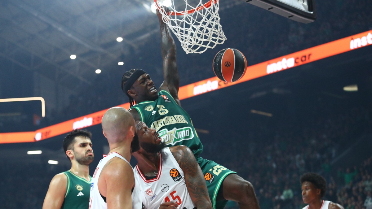 Παναθηναϊκός AKTOR – Ολυμπιακός: Ισοπαλία (43-43) στο ημίχρονο του ντέρμπι για την Euroleague