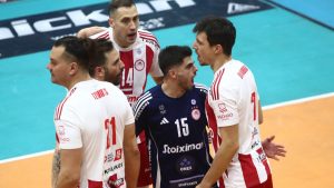 Παναθηναϊκός – Ολυμπιακός 2-3: Με «θρυλική» ανατροπή κατέκτησε το Σούπερ Καπ στο βόλεϊ ανδρών (Βίντεο)