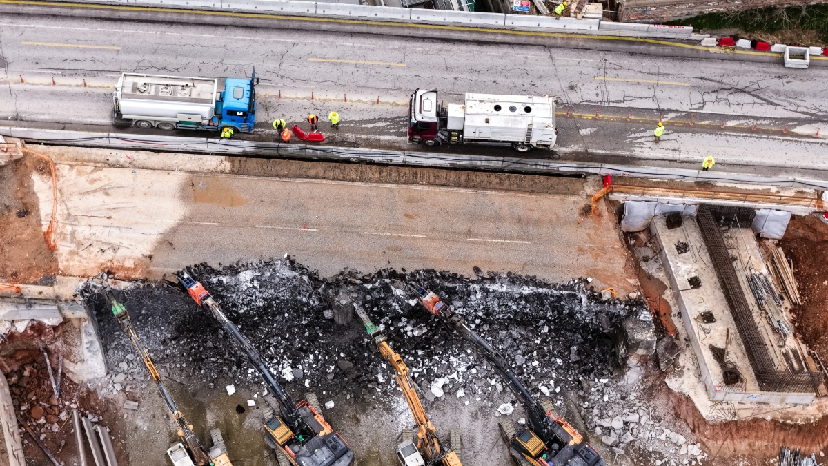 Κατεδαφίζεται η γέφυρα Πανοράματος στη Θεσσαλονίκη για το Flyover (βίντεο)