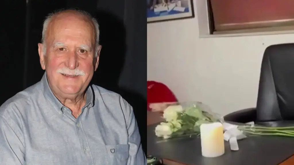 Γιώργος Παπαδάκης: Με λευκά τριαντάφυλλα και ένα κερί να καίει το γραφείο του στον ΑΝΤ1 (vid)