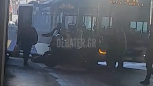 Σοβαρό τροχαίο στον Κηφισό: Αστικό λεωφορείο παρέσυρε πεζή στην είσοδο των ΚΤΕΛ (βίντεο)
