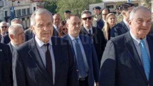 Μαζί στην Καλαμάτα Σαμαράς και Καραμανλής (Φωτογραφία)