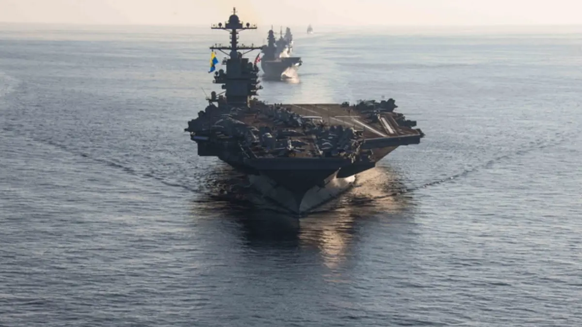 Για 30 ώρες έκαιγε η φωτιά στο αεροπλανοφόρο USS Gerald R. Ford – Εκατοντάδες ναύτες κοιμούνται στο πάτωμα ή σε τραπέζια