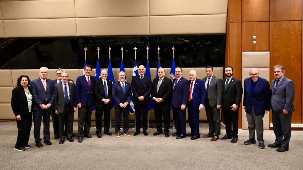 Συνάντηση Δένδια με τον πρόεδρο και CEO του American Hellenic Institute, μέλη του AHEPA και επικεφαλής Εβραίο – Αμερικανικών Οργανισμών