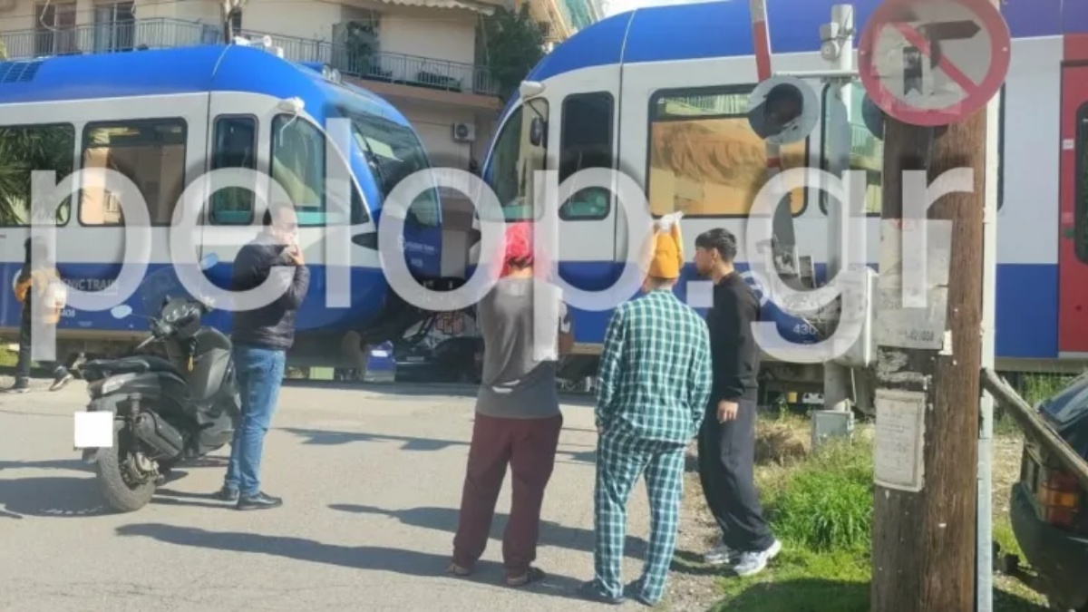 Πάτρα: Συρμός του προαστιακού συγκρούστηκε με ΙΧ πάνω σε διάβαση