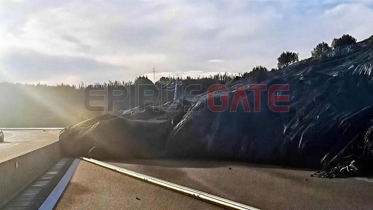 Ήπειρος: Κλειστή η Ιόνια Οδός από Άρτα μέχρι Αμφιλοχία μετά από κατολίσθηση – Διακοπή κυκλοφορίας και στα δύο ρεύματα (βίντεο)