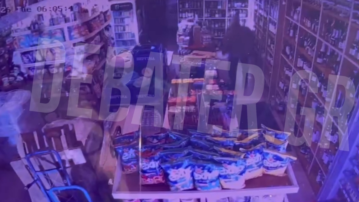 Θεσσαλονίκη: Βίντεο ντοκουμέντα από την εισβολή ληστών σε κάβα – Εγκλωβίστηκε μέσα ο ένας δράστης