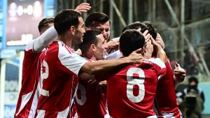 Αστέρας Τρίπολης – Ολυμπιακός 0-3: Άνετη επικράτηση για τους ερυθρόλευκους κι επιστροφή στην κορυφή