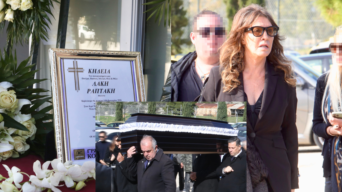 Λάκης Ραπτάκης: Θλίψη στην κηδεία του στο κοιμητήριο Γλυφάδας – Συγκινημένη η Βάνα Μπάρμπα (pics)
