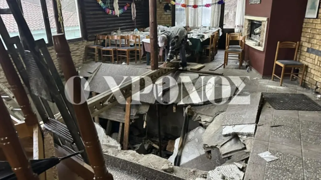 Ροδόπη: Κατέρρευσε πάτωμα σε ταβέρνα – 8 τραυματίες, συνελήφθησαν οι ιδιοκτήτες του καταστήματος (εικόνα + βίντεο)