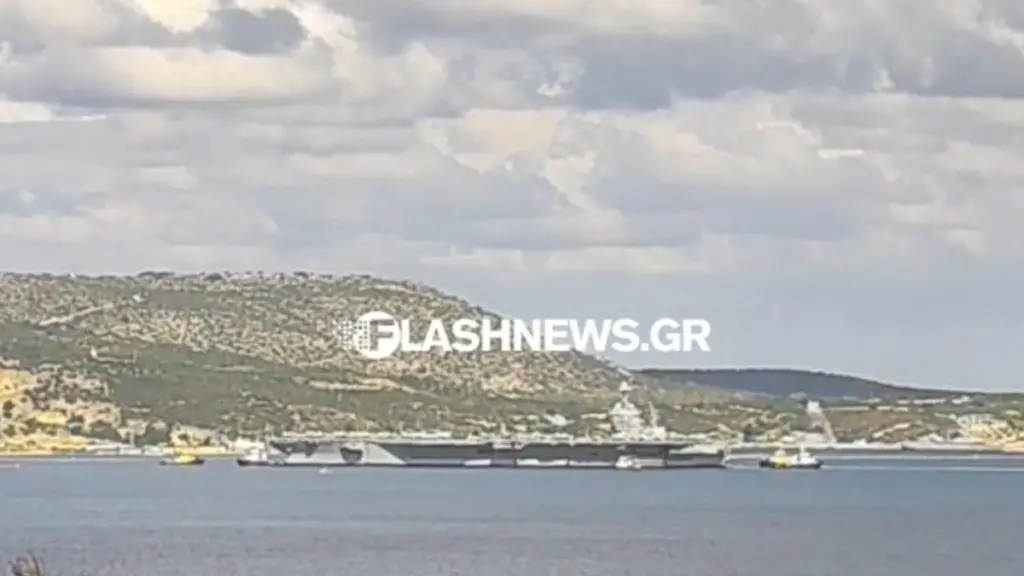 Στην Σούδα το μεγαλύτερο αεροπλανοφόρο του κόσμου, «Gerald R. Ford» με μήκος 333 μέτρα – Δείτε βίντεο