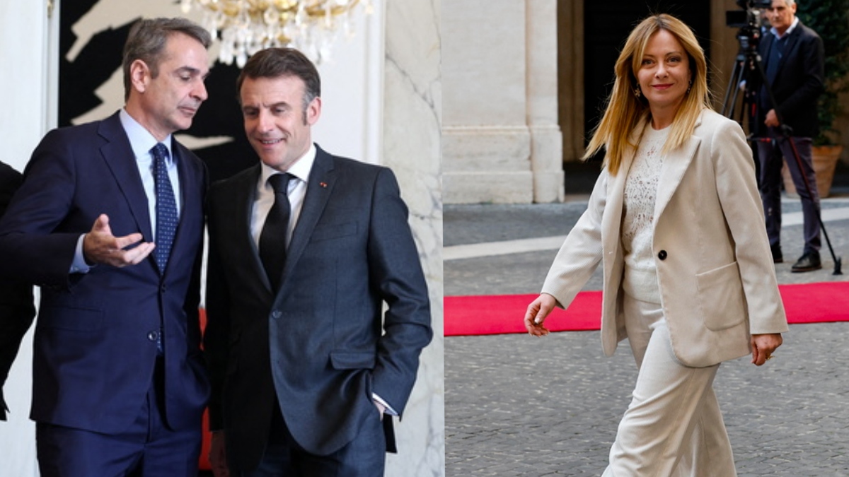 Συμφωνία Μακρόν, Μητσοτάκη, Μελόνι να συνεργαστούν για την αποστολή στρατιωτικών μέσων σε Κύπρο και Αν. Μεσόγειο