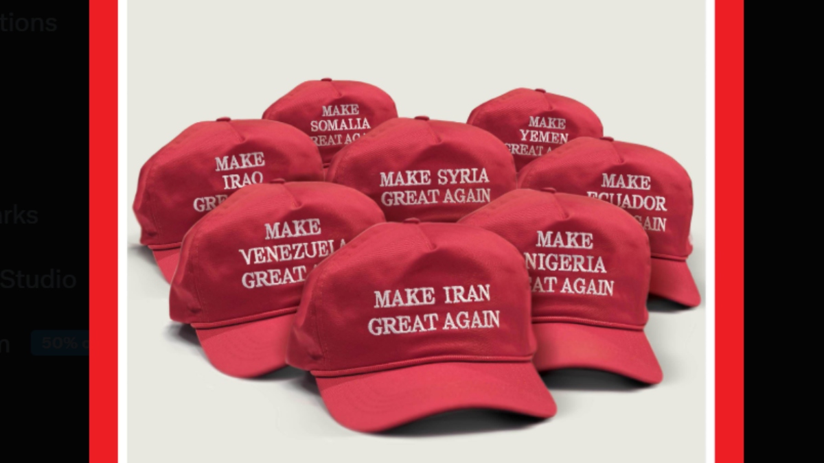 Το βιτριολικό εξώφυλλο του περιοδικού Time για τους πολέμους του Τραμπ – “Make Iran Great Again”