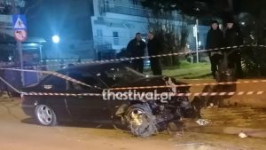 Τραγωδία στη Θεσσαλονίκη: Νεκρός πεζός που παρασύρθηκε από ΙΧ σε πεζοδρόμιο (Φωτογραφίες)