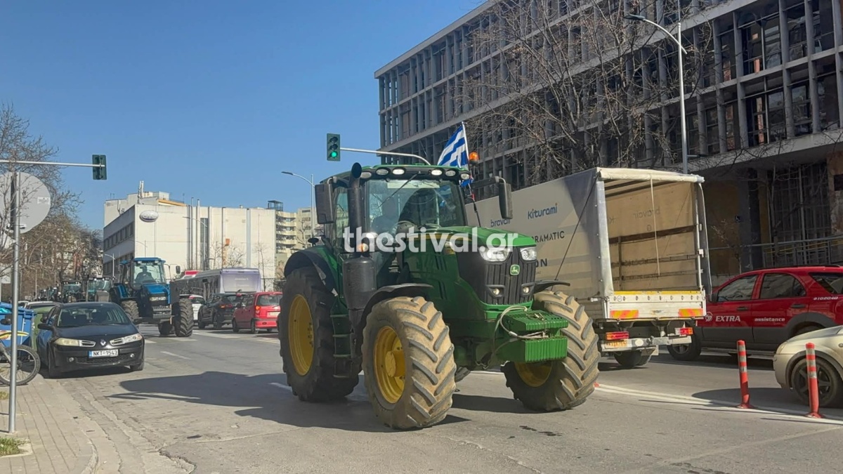 Θεσσαλονίκη: Έφτασαν τα πρώτα τρακτέρ για το συλλαλητήριο εν όψει Agrotica (βίντεο)