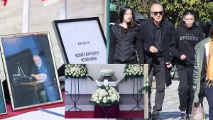 Κώστας Νταλιάνης: Πλήθος κόσμου στην κηδεία του – Συντετριμμένος ο αδερφός του, Γιάννης (pics)