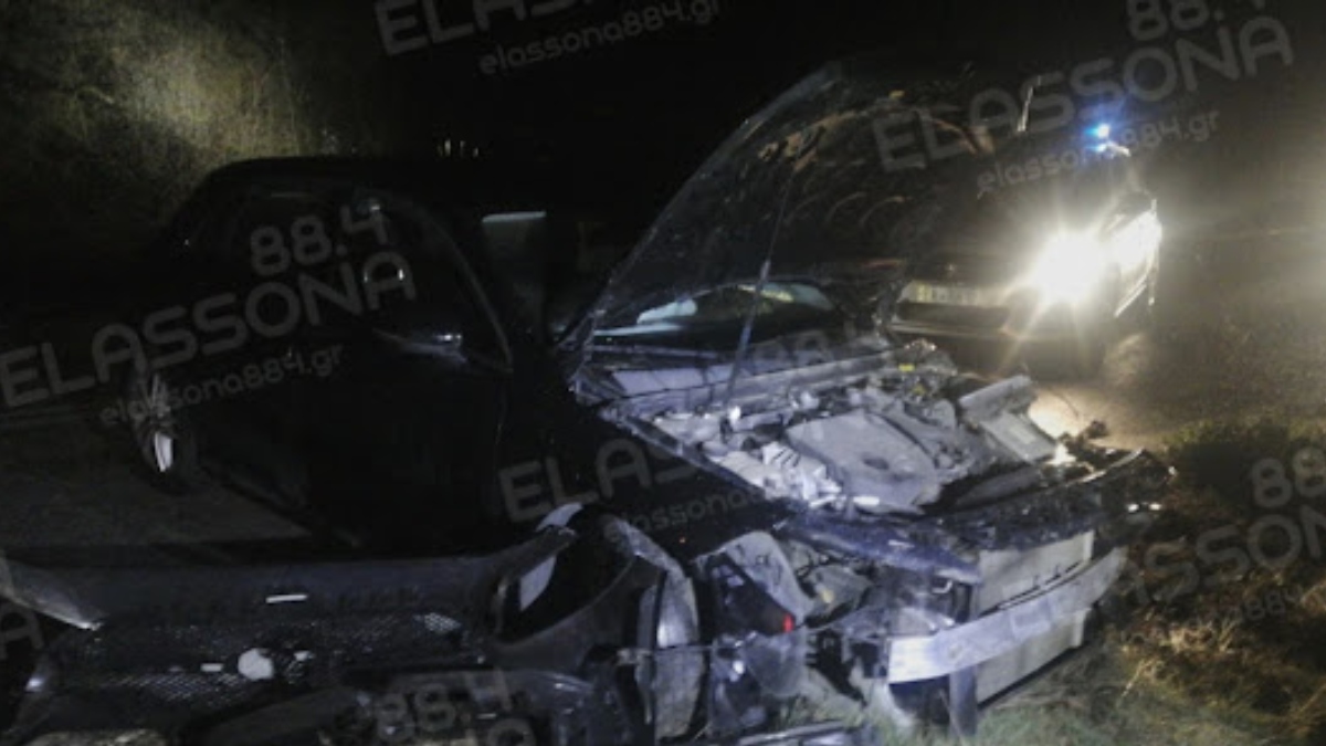 Τραγωδία στην Ελασσόνα: Ένας νεκρός και δύο τραυματίες μετά από σφοδρή σύγκρουση οχημάτων