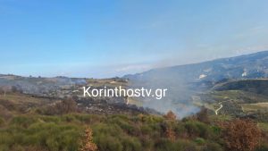 Φωτιά σε δασική έκταση στα Σοφιανά Κορινθίας – Ισχυρές δυνάμεις της πυροσβεστικής στο σημείο (εικόνες)