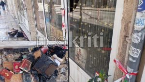 Ηράκλειο: Φωτιά σε κατάστημα εκκλησιαστικών ειδών – Κάηκαν Ευαγγέλια και εικόνες