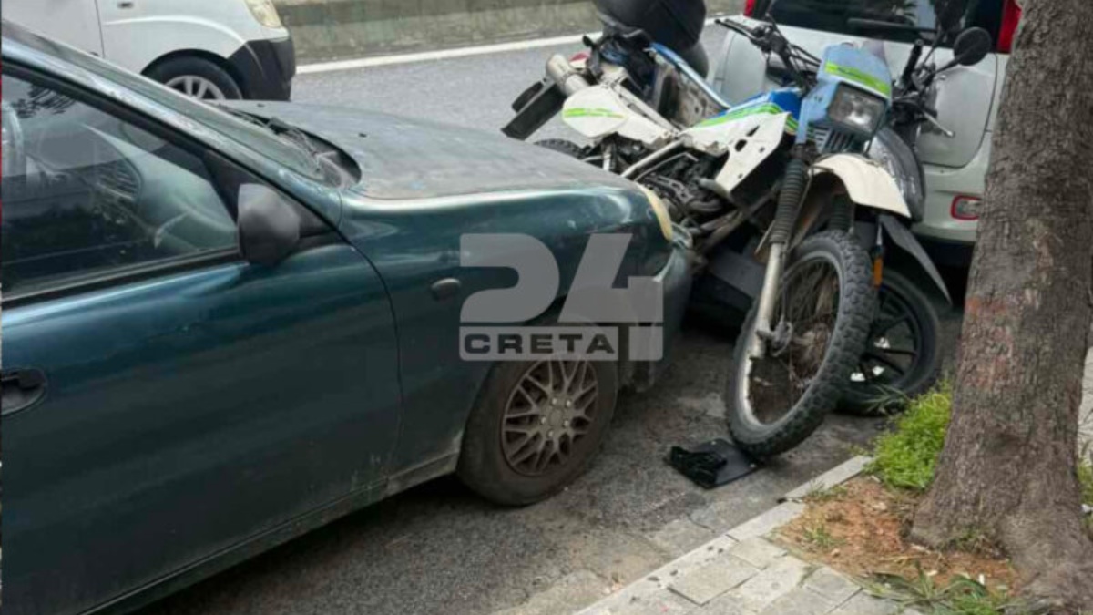 Ηράκλειο: Φορτηγό παρέσυρε τρία ΙΧ και τρία δίκυκλα – Δείτε βίντεο