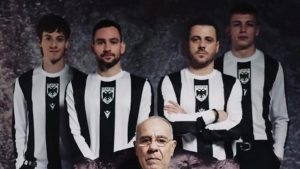 ΠΑΟΚ: Παρουσίαση επετειακής φανέλας 100 χρόνων με τον Κούδα