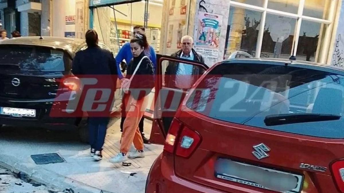 Πάτρα: Αυτοκίνητο “εισέβαλε” σε σούπερ μάρκετ