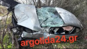 Αργολίδα: Σοβαρό τροχαίο με 2 τραυματίες – ΙΧ εξετράπη της πορείας του και κατέληξε σε δέντρα (Εικόνες)