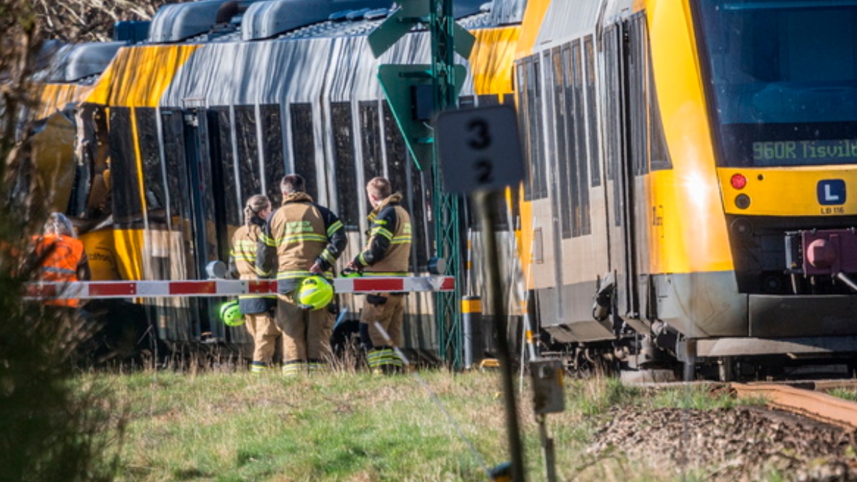 Δανία: Μετωπική σύγκρουση δύο τρένων βόρεια της Κοπεγχάγης – Τουλάχιστον 17 τραυματίες