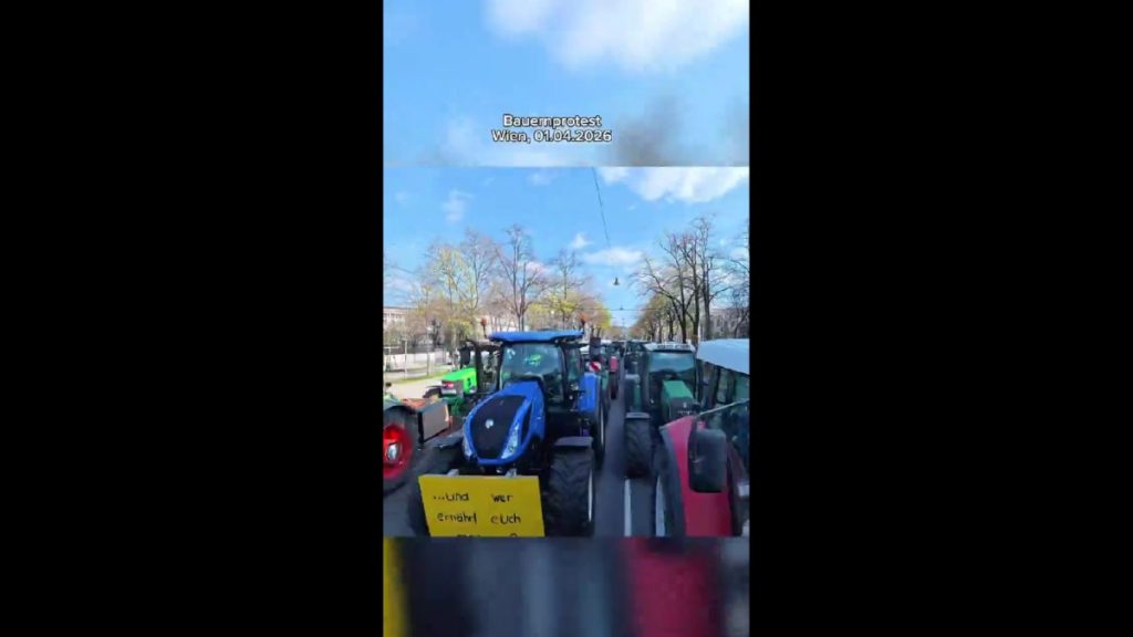 Αυστρία: 300 τρακτέρ κατέκλυσαν τη Βιέννη ζητώντας σήμανση προέλευσης (Βίντεο)