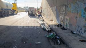 Καραμπόλα πέντε οχημάτων στην Δραπετσώνα – Διαρροή καυσίμου από βυτιοφόρο (Φωτογραφίες)