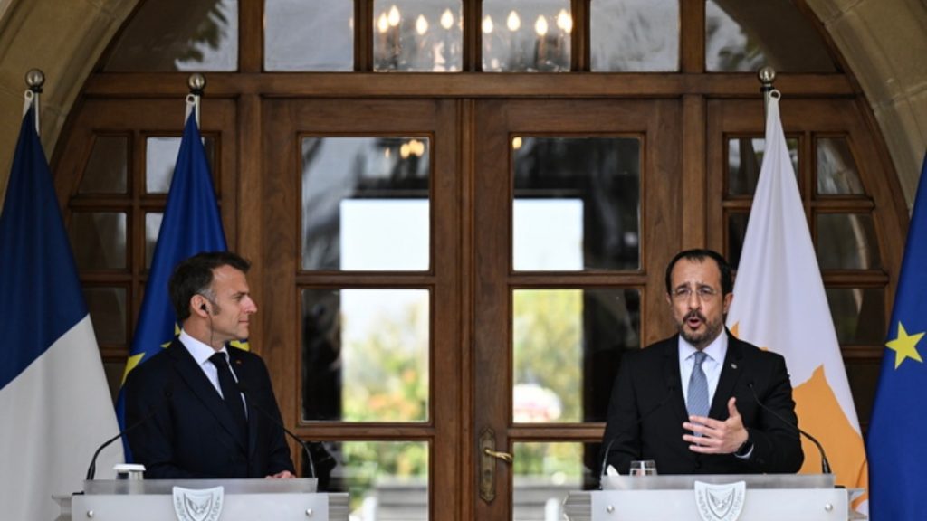 Χριστοδουλίδης σε Μακρόν: «Οι πραγματικοί φίλοι φαίνονται στα δύσκολα και εσείς το έχετε αποδείξει έμπρακτα»