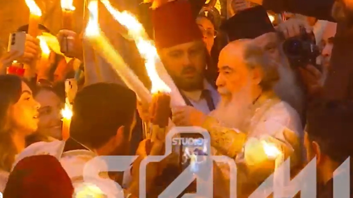 Ιεροσόλυμα: Ολοκληρώθηκε σε πανηγυρικό κλίμα η τελετή Αφής του Αγίου Φωτός (βίντεο)