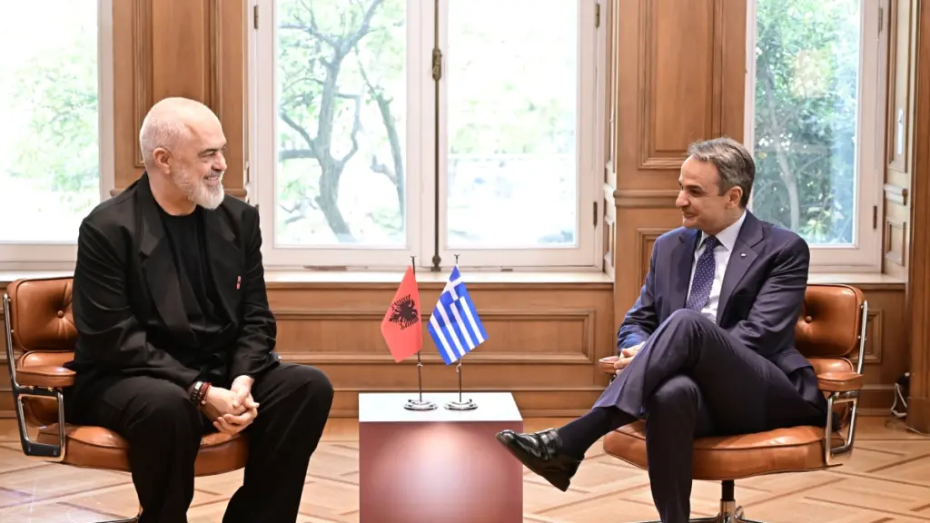 Μητσοτάκης προς Ράμα: «Έχουμε μία σημαντική ευκαιρία να λύσουμε εκκρεμή ζητήματα» (Βίντεο)