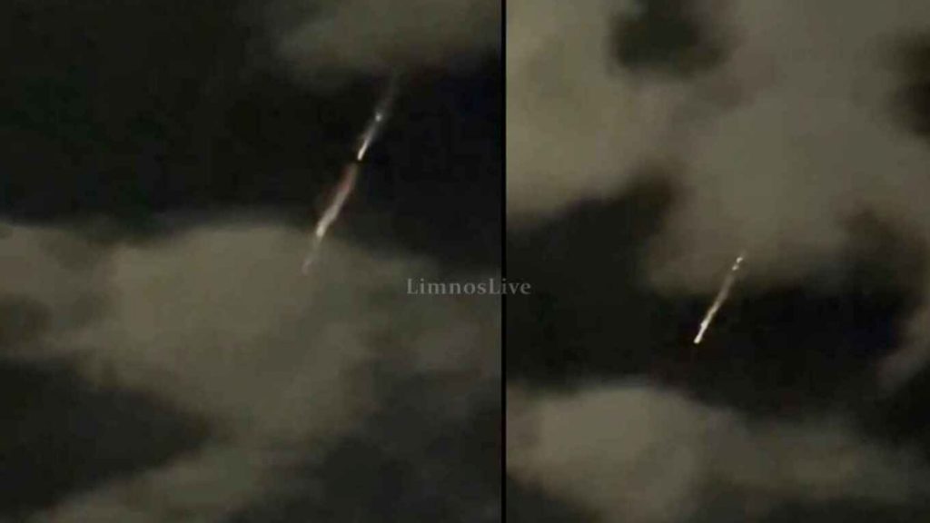 Λήμνος: Ο oυρανός γέμισε φλεγόμενα αντικείμενα (Βίντεο)