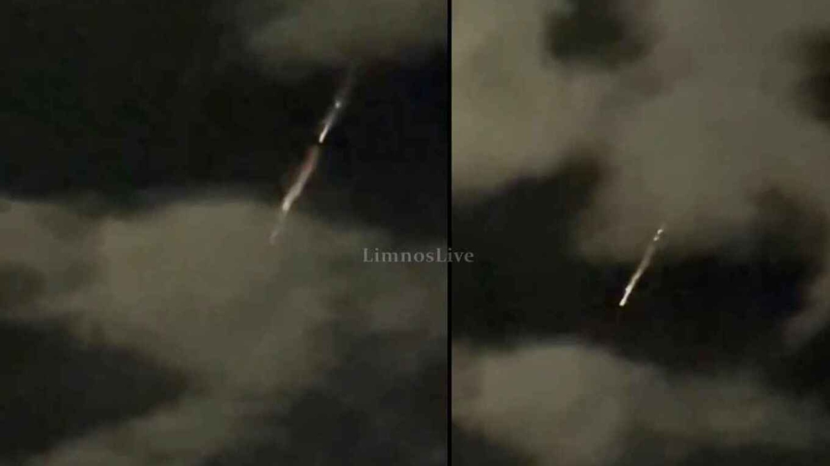 Λήμνος: Ο oυρανός γέμισε φλεγόμενα αντικείμενα (Βίντεο)