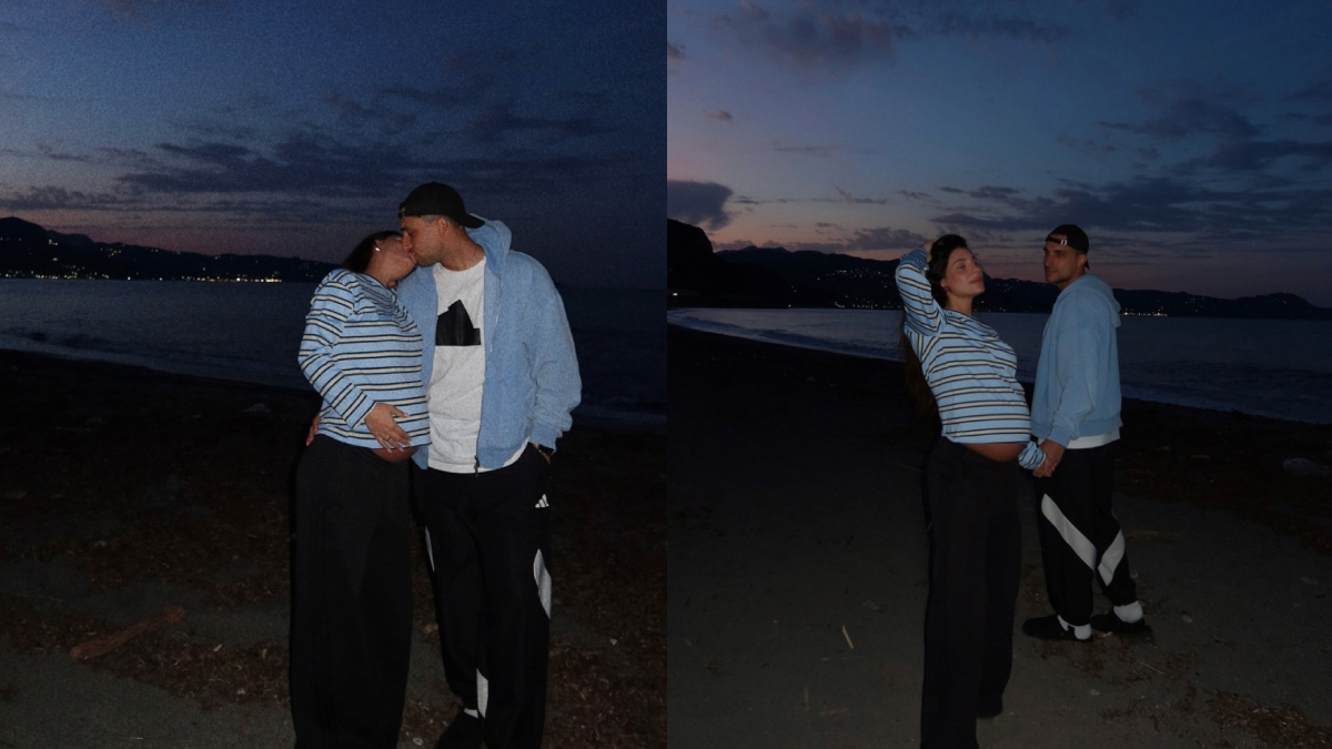 Μαριαλένα Ρουμελιώτη – Σάκης Κατσούλης: Τα τρυφερά φιλιά στην παραλία λίγο πριν γίνουν γονείς (pics)