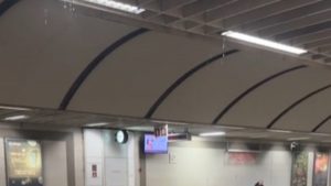 Έσταζε το ταβάνι του μετρό στον Άγιο Ιωάννη – Δείτε το βίντεο