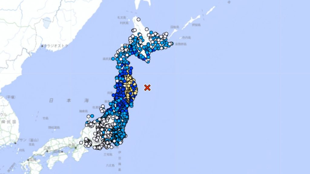 Σεισμός 7,4 Ρίχτερ στις ακτές της Ιαπωνίας – Προειδοποίηση για τσουνάμι στο Χοκάιντο