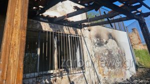 Χανιά: Πήγαν να κάψουν τον Ιούδα κι έβαλαν φωτιά σε σχολείο (φωτογραφίες)