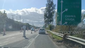 Χανιά: Οδηγός ένιωσε αδιαθεσία στην εθνική οδό και κάλεσε το 112