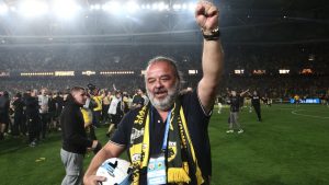 Με ελικόπτερο πήγε στη φιέστα της ΑΕΚ ο Μάριος Ηλιόπουλος (Βίντεο)