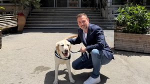 Νοσοκομείο Μεταξά: “Έπιασε δουλειά” ο Ντύλαν, ο πρώτος σκύλος θεραπείας-επισκέψεων
