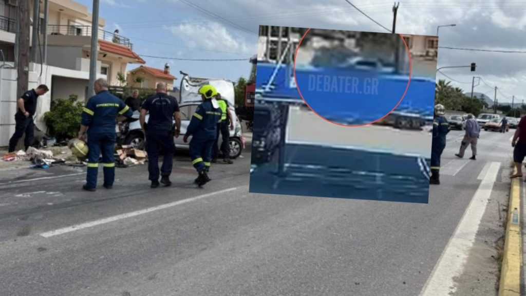 Ρόδος: Βίντεο από τη στιγμή του φρικτού τροχαίου – Με ταχύτητα “ράλι” έτρεχε ο οδηγός του σπορ ΙΧ