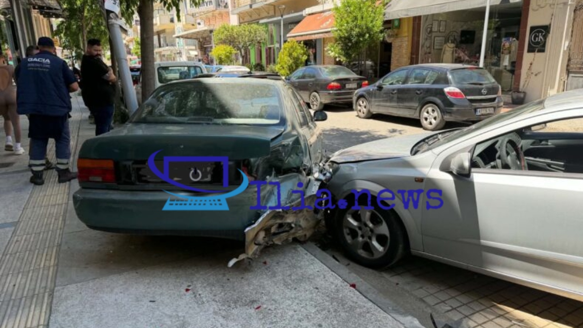 Τρόμος στην Αμαλιάδα: Όχημα προσέκρουσε σε σταθμευμένα αυτοκίνητα (Φωτογραφίες)