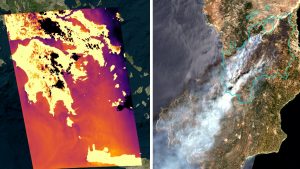 Οι πρώτες εικόνες από τους ελληνικούς θερμικούς δορυφόρους – Παρακολούθηση πυρκαγιών σε πραγματικό χρόνο