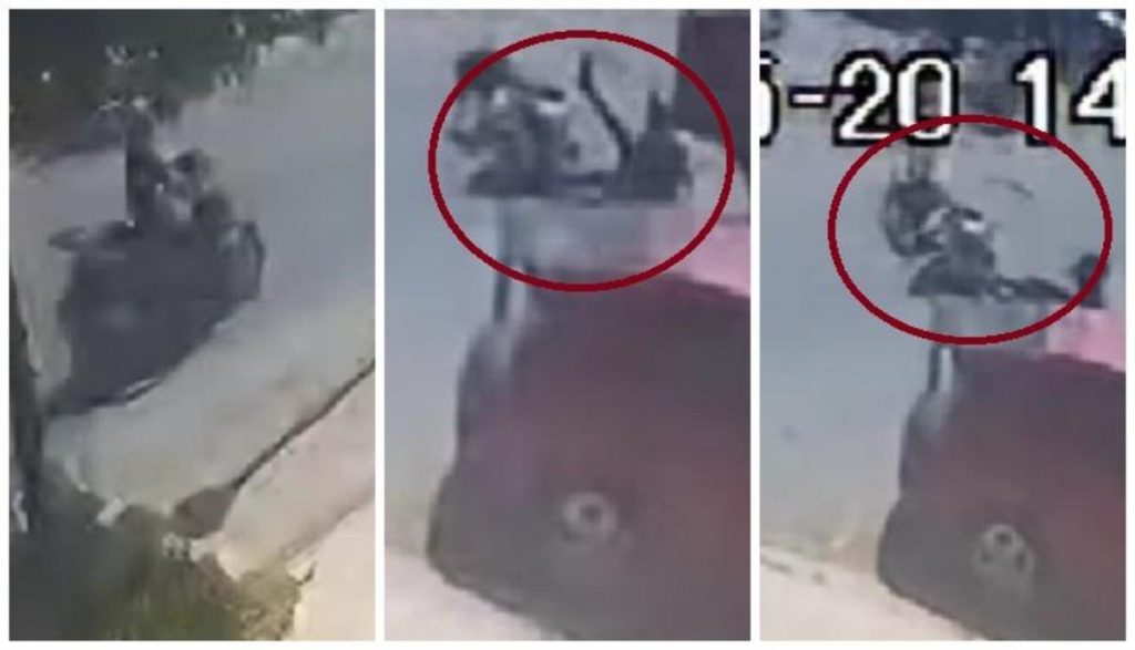 Ηράκλειο: Σοβαρό τροχαίο με μοτοσικλετιστή που καρφώθηκε σε ΙΧ – Τον προστάτευσε το κράνος (Βίντεο)