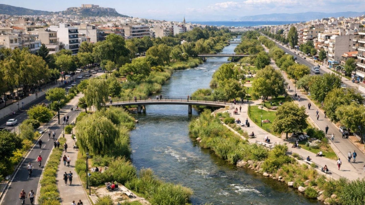 Πώς θα ήταν η Αθήνα αν ο Κηφισός δεν είχε μπαζωθεί – Η τεχνητή νοημοσύνη έδωσε την απάντηση