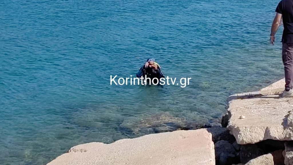 Θρίλερ στην Κόρινθο: Εντοπίστηκε όχημα μέσα στη θάλασσα (Βίντεο – Φωτογραφίες)