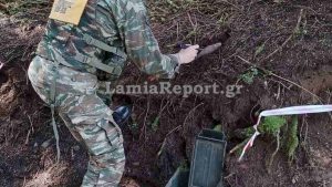 Βελούχι: Όλμος εντοπίστηκε σε δάσος – Καταστράφηκε με ελεγχόμενη έκρηξη (Βίντεο)